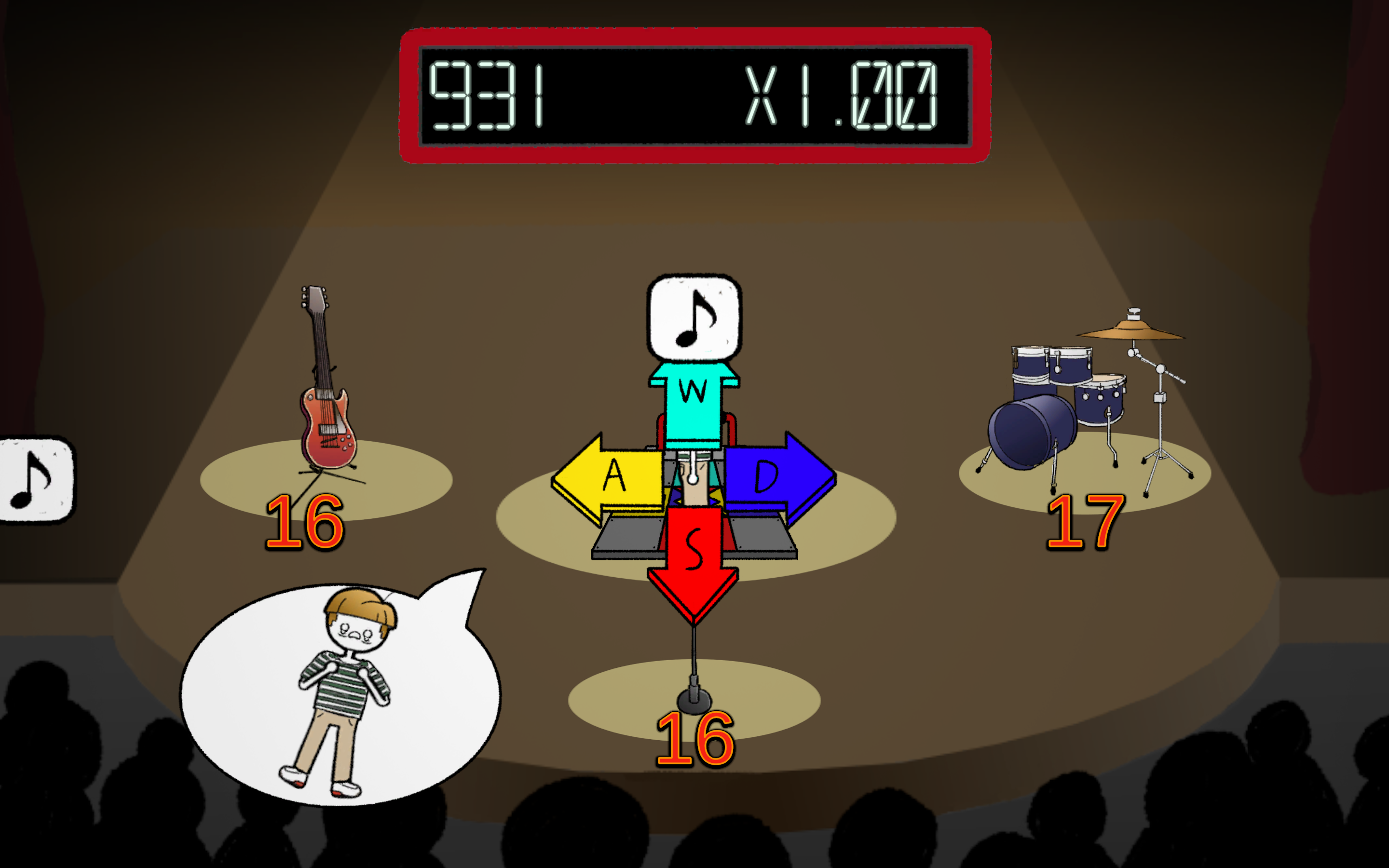 Stage Fright game screenshot